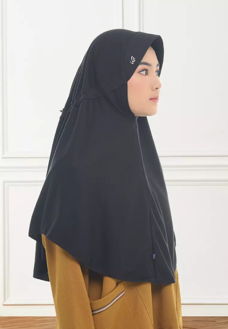 Rabbani - Kerudung Sekolah Instan Innova Lx -Black