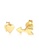 ELLI GERMANY 金色 Heart Arrow Minimal Gold Plated Earrings 9E9AFACFB014D1GS_1