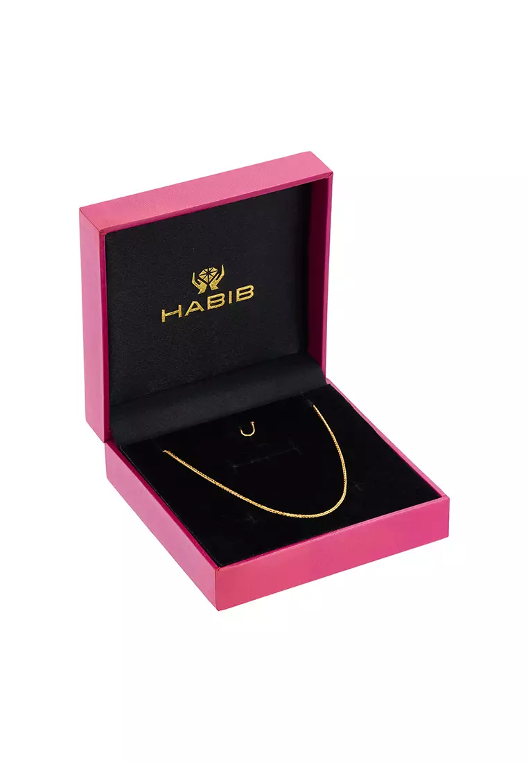 HABIB Oro Italia 916 Yellow Gold Necklace GC22141225(25) (22K Gold)
