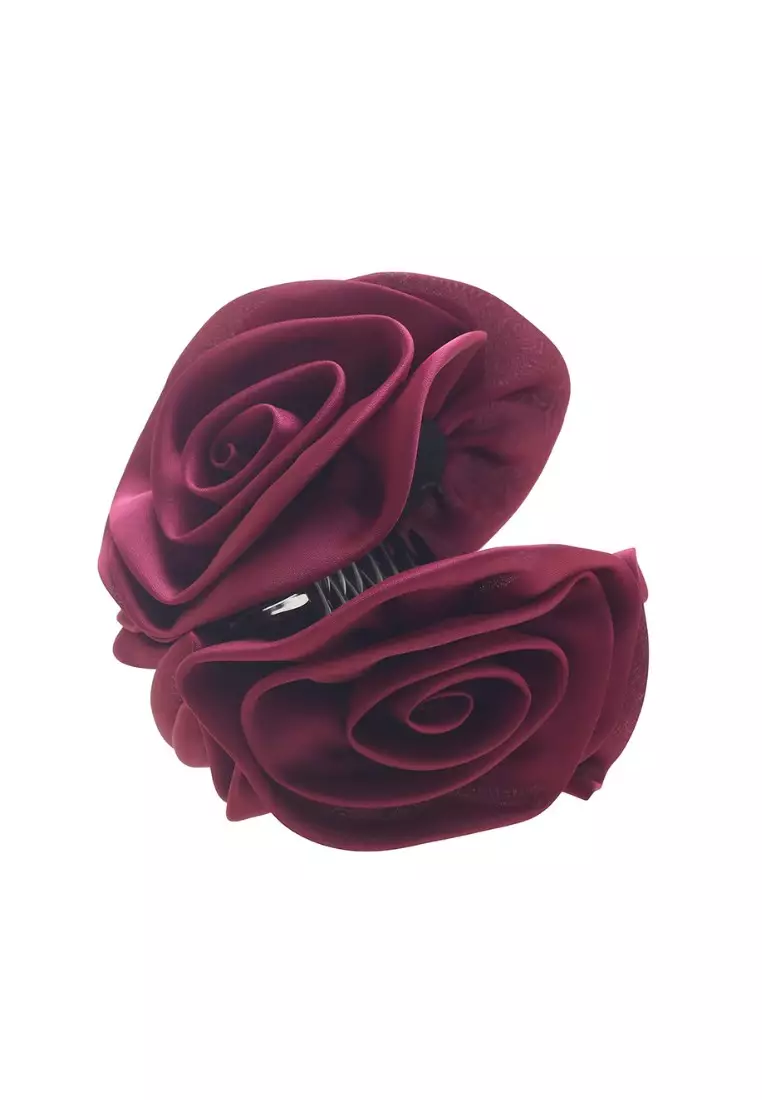 Hair Clip Shifon Type D Maroon