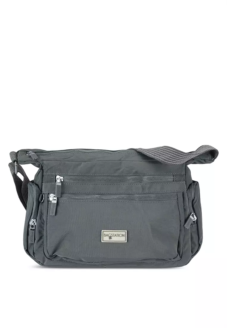 Jual Bagstation Crinkle Nylon Sling Bag Original 2024 ZALORA Indonesia