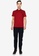 Fidelio red Lining Collar Basic Polo Shirt 7C566AA9AF9181GS_4