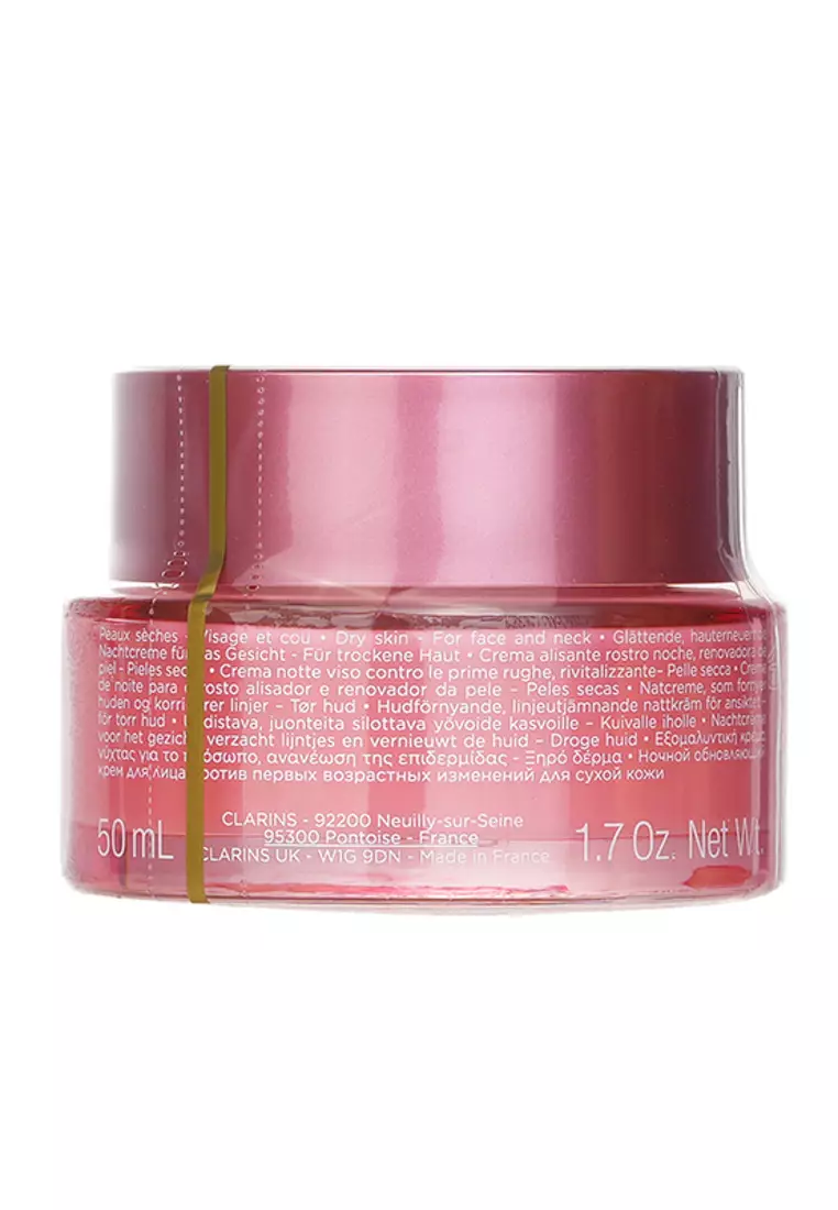 CLARINS - Multi-Active Nuit (Niacinamide + Sea Holly Extract) Skin Renewing Line-Smoothing Night Cream Dry Skin 50ml/1.7oz