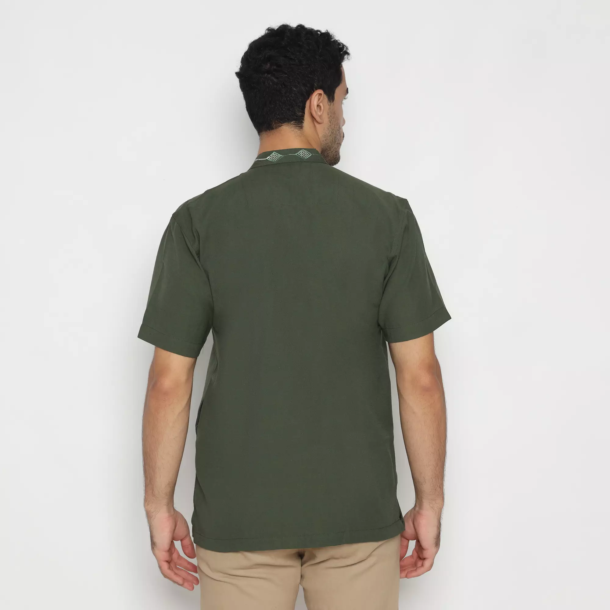 Platini Kemeja Pria Koko Shanghai Lengan Pendek Katun 031013