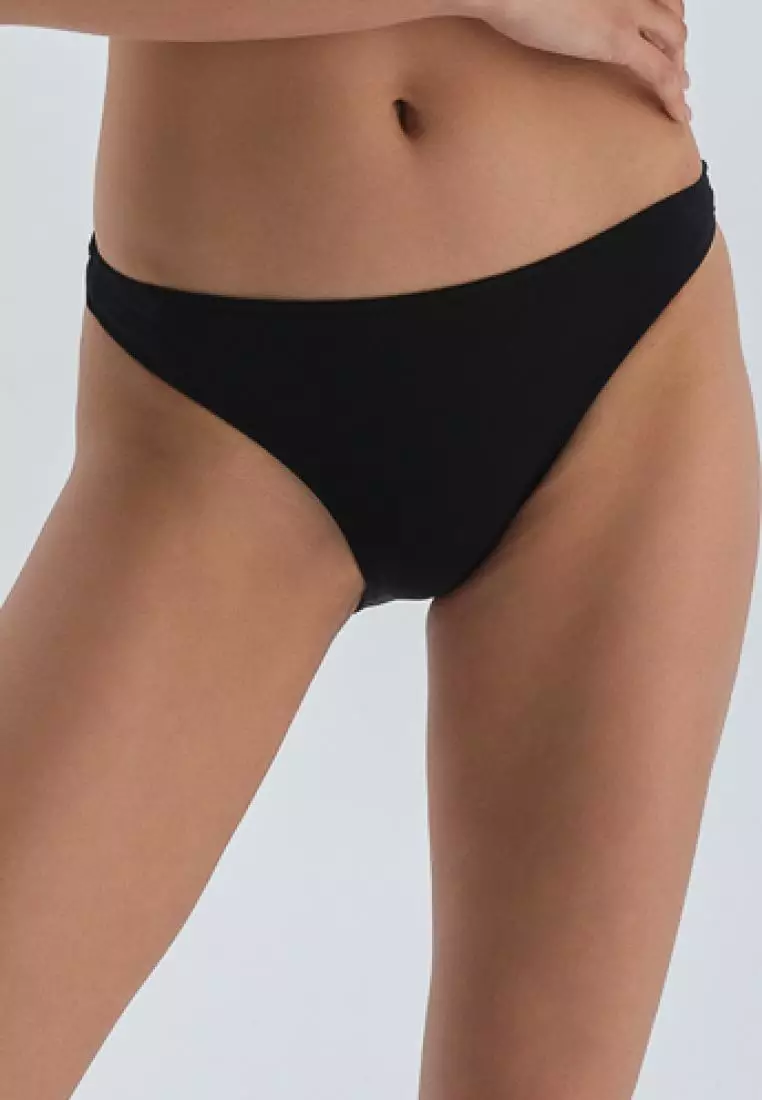 Buy DAGİ Black Bikini Bottom, Plain, Beachwear for Women 2024 Online