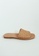 ASHLEY SUMMER CO brown Handmade Woven Leather Sandals Slip Ons - Light Tan Brown B6573SHB9A659DGS_1