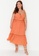 Trendyol orange Plus Size Ruffled Woven Dress 4B07DAAEE5E49EGS_5