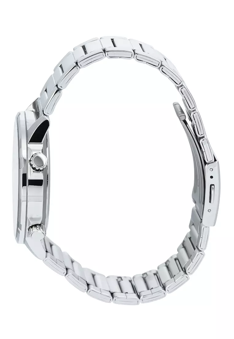 Casio General MTD-130D-1A4V Jam Tangan Analog Pria - Black Dial Silver Stainless Steel