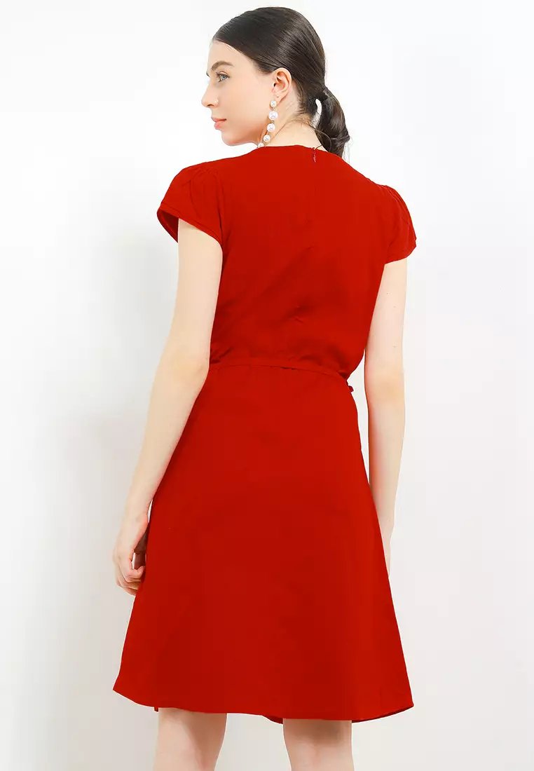 Mini Dress Lengan Pendek -  Nena Dresses