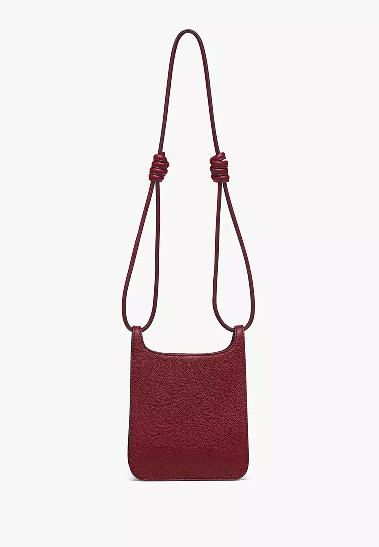 Himmel Hobo in Embossed Logo Leather