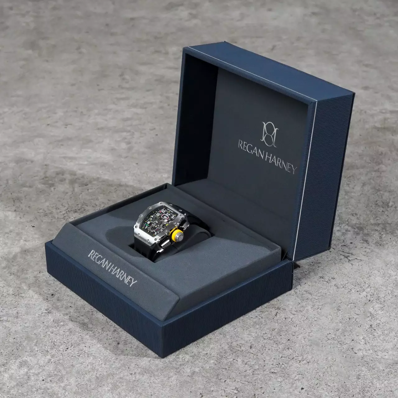 Jam Tangan REGAN HARNEY RH 41-21 MONTE CARLO FORGED TITANIUM WATCH 100% ORIGINAL - OS