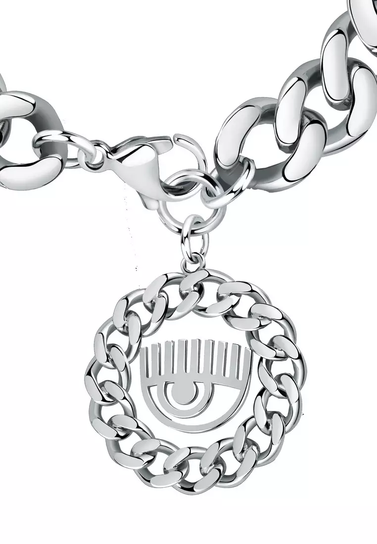 Chiara Ferragni Chain 180mm Women's Silver Bracelets J19AUW39