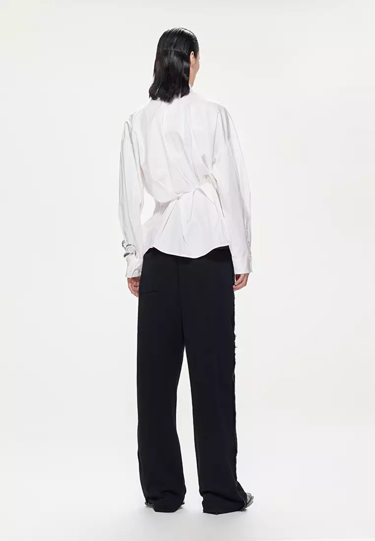 JNBY Women's Waist-Cinched Long Sleeve Shirt