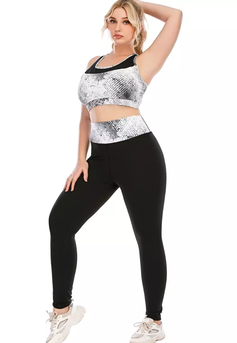 Buy Its Me Plus Size Fitness Yoga Sports Suit (Sports Bra+Tights