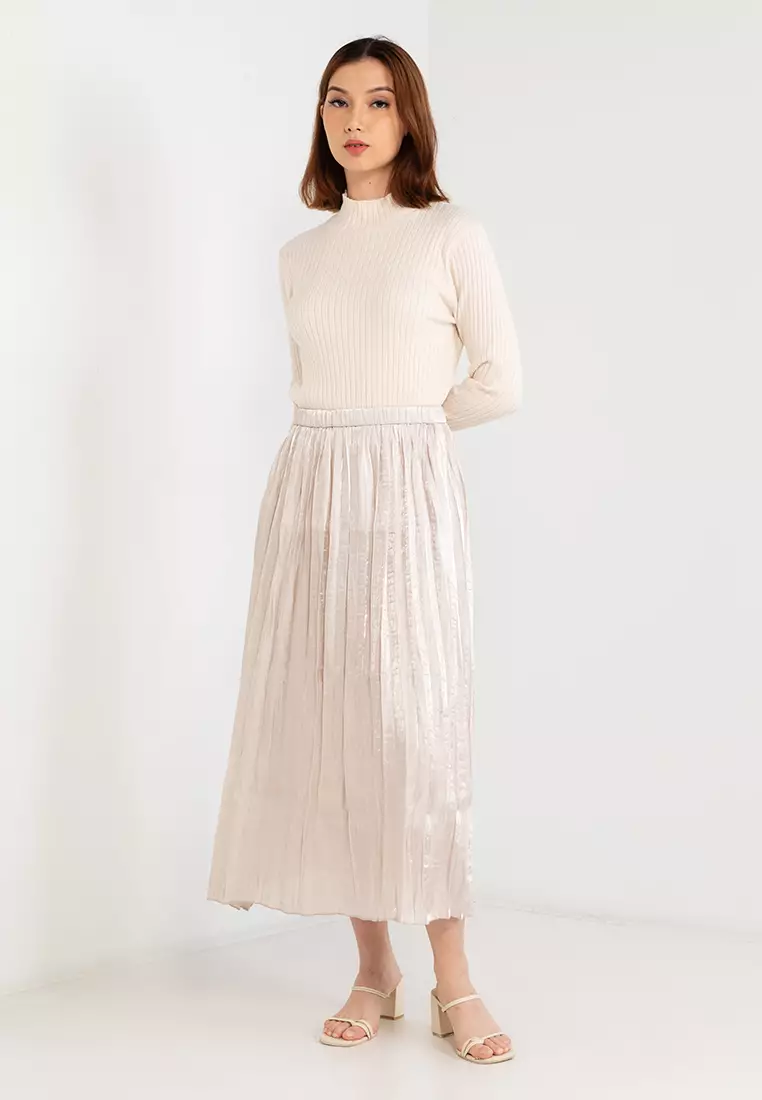 Pleated skirt zalora shop