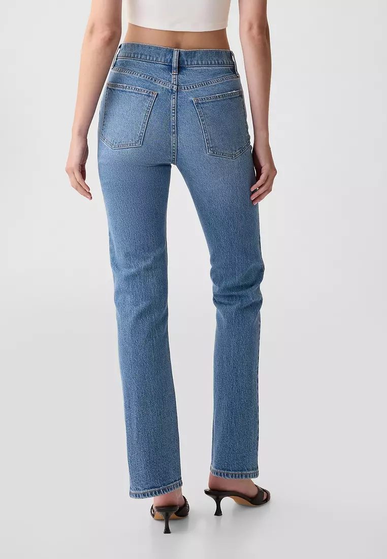90s Straight High Rise Jeans