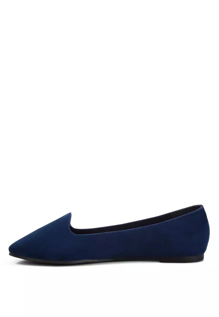 Navy Casual Flat Ballerinas