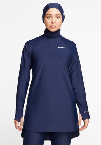 Nike navy Nike Swim SP Women's Essential Long Sleeve Tunic AA030USF02BD4BGS_1