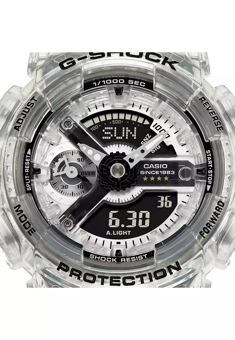 Jam Tangan Analog Digital Wanita G-Shock 40th Anniversary Clear Remix GMA-S114RX-7A Resin Band