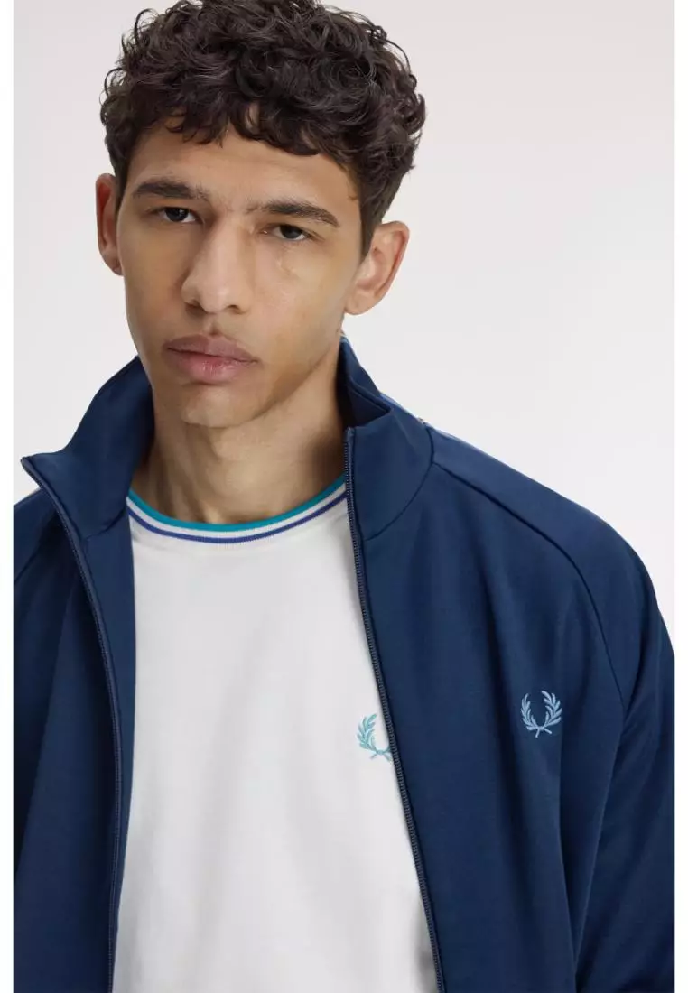 Fred Perry M1588 Twin Tipped T-Shirt (Snow White / Deep Mint / Soho Eclipse)