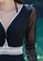 A-IN GIRLS black and white Elegant mesh-paneled swimsuit 46603US685B7D0GS_7
