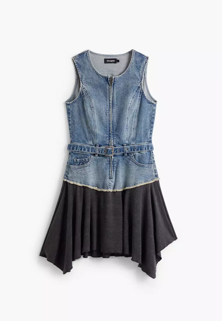 Sleeveless Denim Mini Dress