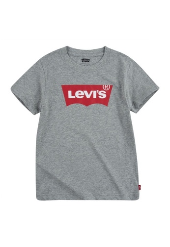 Levi's grey Levi's Boy's Batwing Logo Short Sleeves Tee (4 - 7 Years) - Grey Heather F006DKA57E18A1GS_1