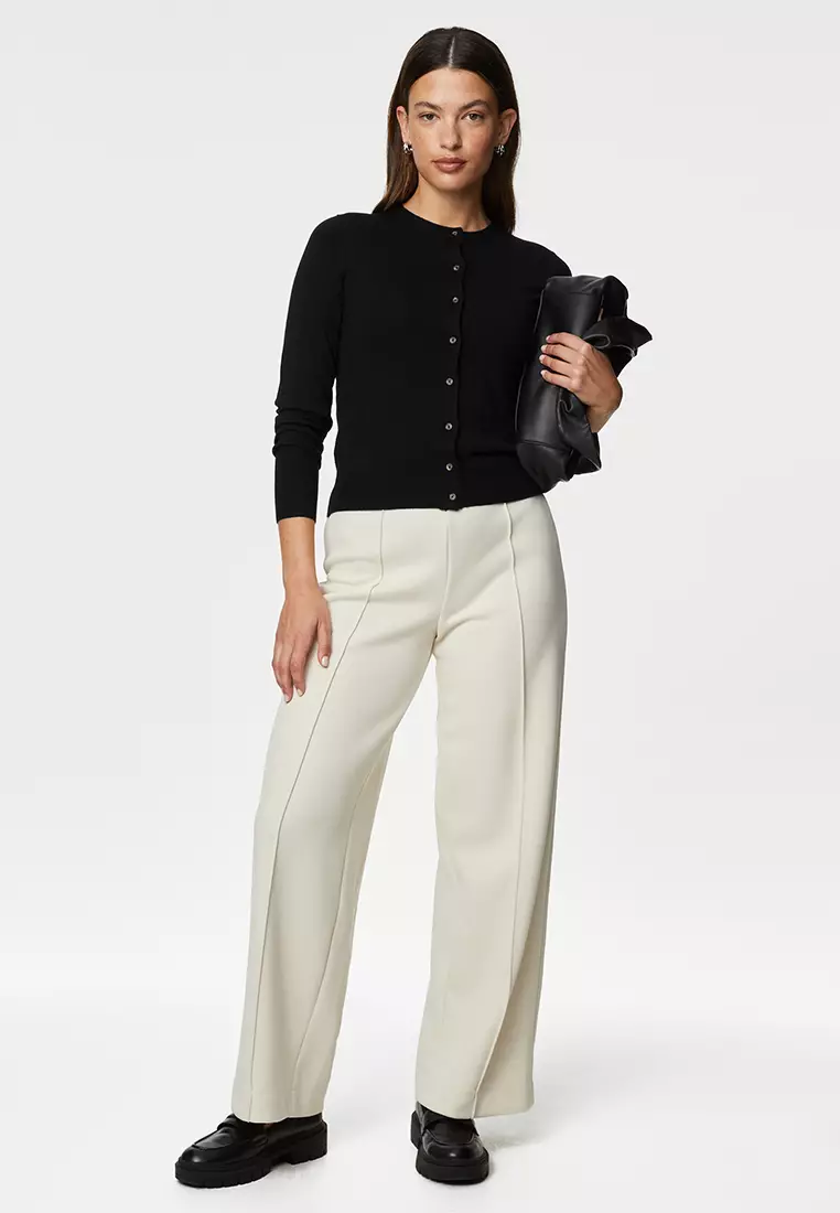 Buy MARKS SPENCER M S Crew Neck Button Front Cardigan T38 5740