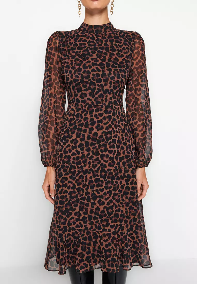 Stand-Up Collar Dress