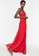 Trendyol red Decollete Evening Dress 8FD20AAE02E887GS_4
