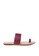 Anacapri 紅色 Leather Flat Sandals 272F6SH6A3D165GS_1