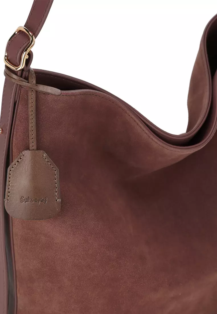 [Limited] DON Shoulder Bag - Suede Coconut Shell