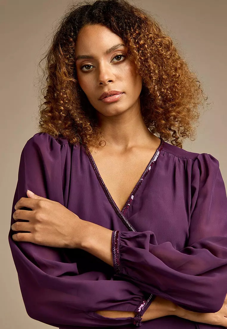 Monica Purple Maxi Dress