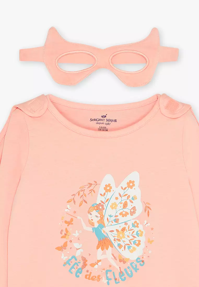 Pyjamas Set with mask and Fairy printed Cape