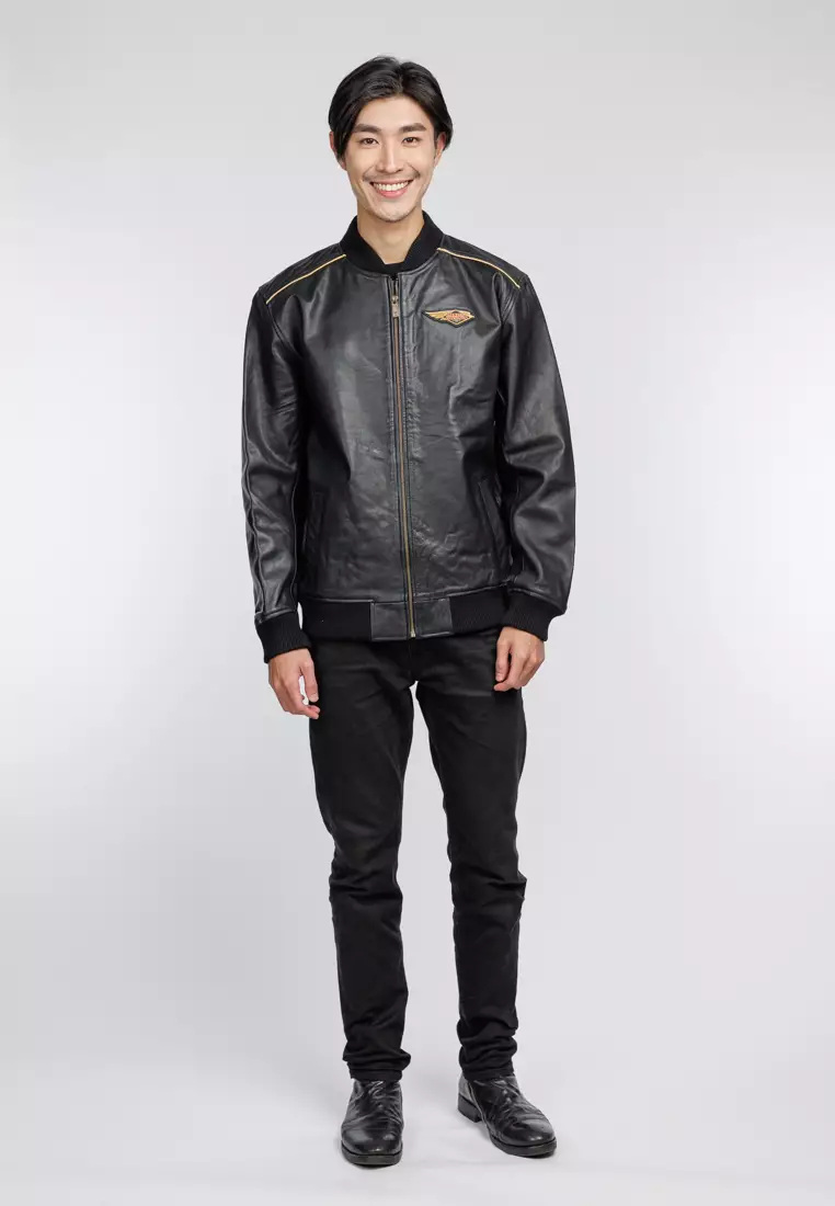 All black sale leather jacket