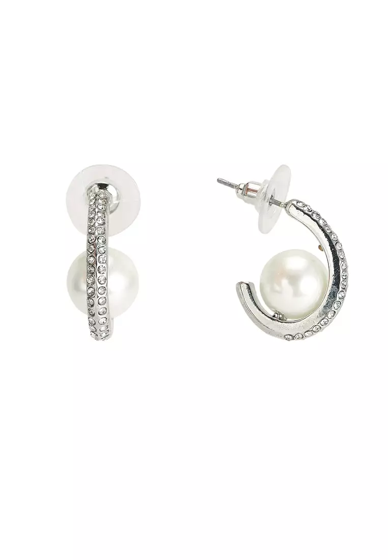 Aldo pearl top earrings