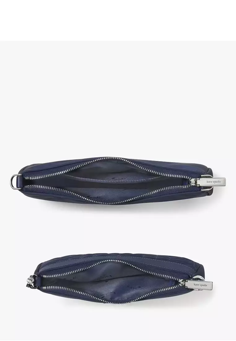 Duet Spade Flower Quilted Nylon Crossbody