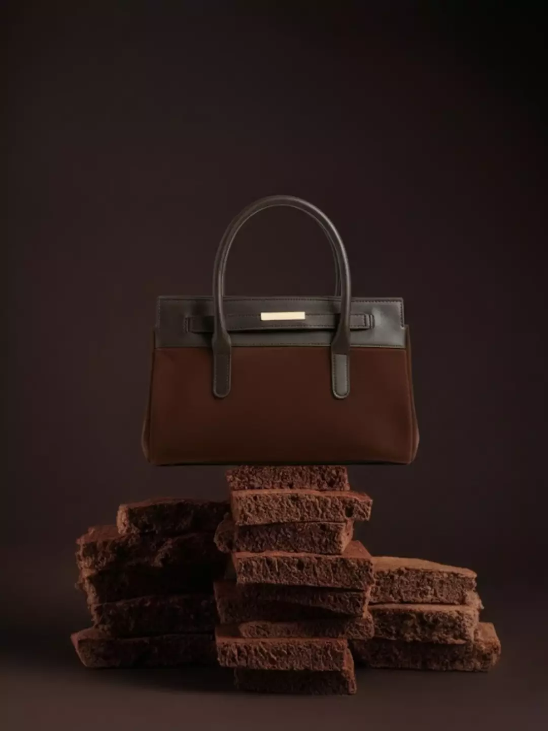 Vedlyn Eleanor Tas Selempang Wanita Suede Premium Model Elegant - Coffee