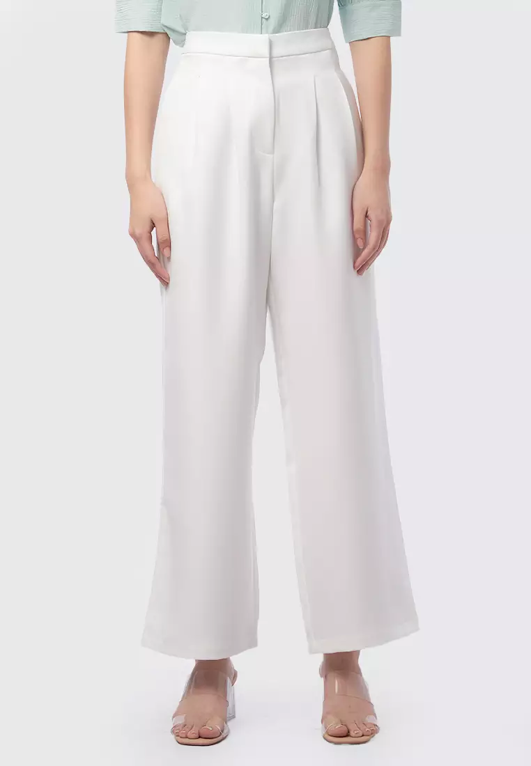 Pleated Wide Leg Pants