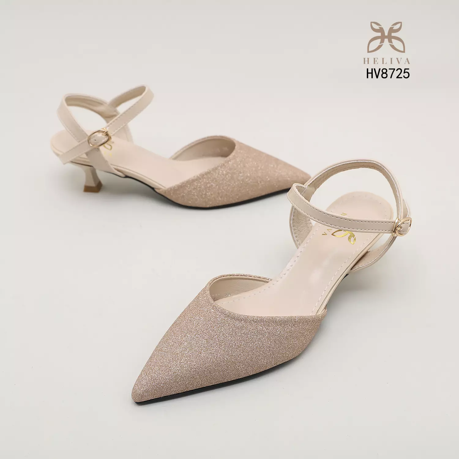 Heliva Lina Women Heels Party Glitter Sling Back