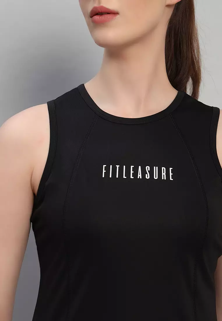 女士表演訓練黑色背心