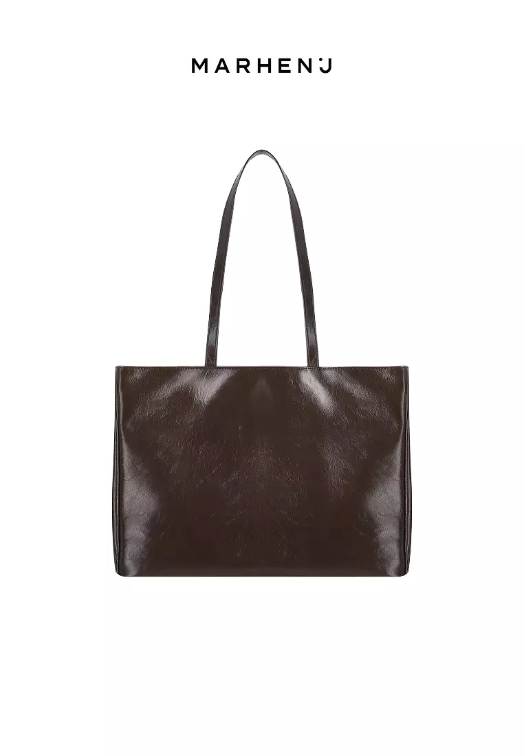 ANNA Vegan Leather Shoulder Bag Brown