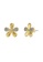 estele gold Estele Gold & Rhodium Plated CZ Flower Petal Stud Earrings for Women 1B2CAACF7099A0GS_1