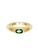 ELLI GERMANY gold Ring Band Ring Solitaire Oval Green Zirconia Crystal Gold Plated 9C36AAC5AB064DGS_2