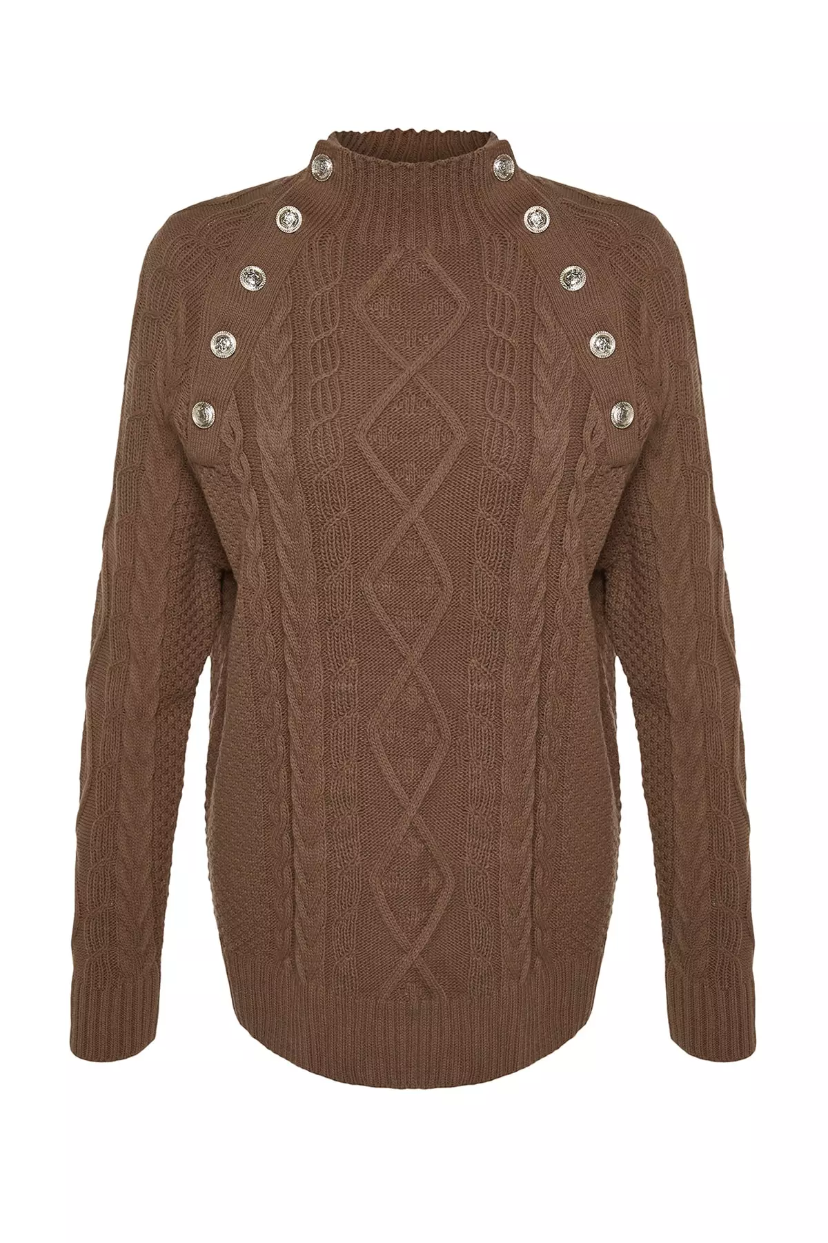 Button Detailed Knit Sweater