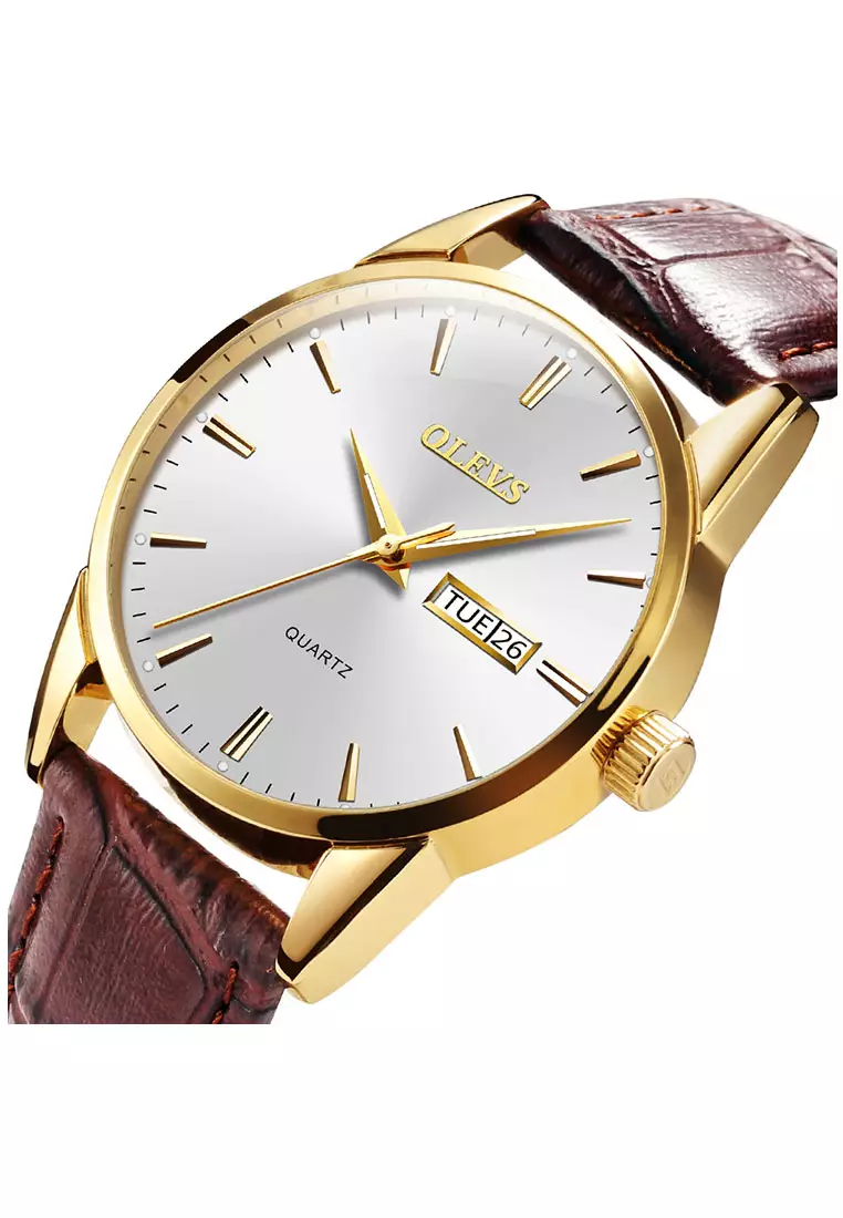 Buy Olevs Olevs Classic Leather Men Quartz Watch Online Zalora Malaysia 1754