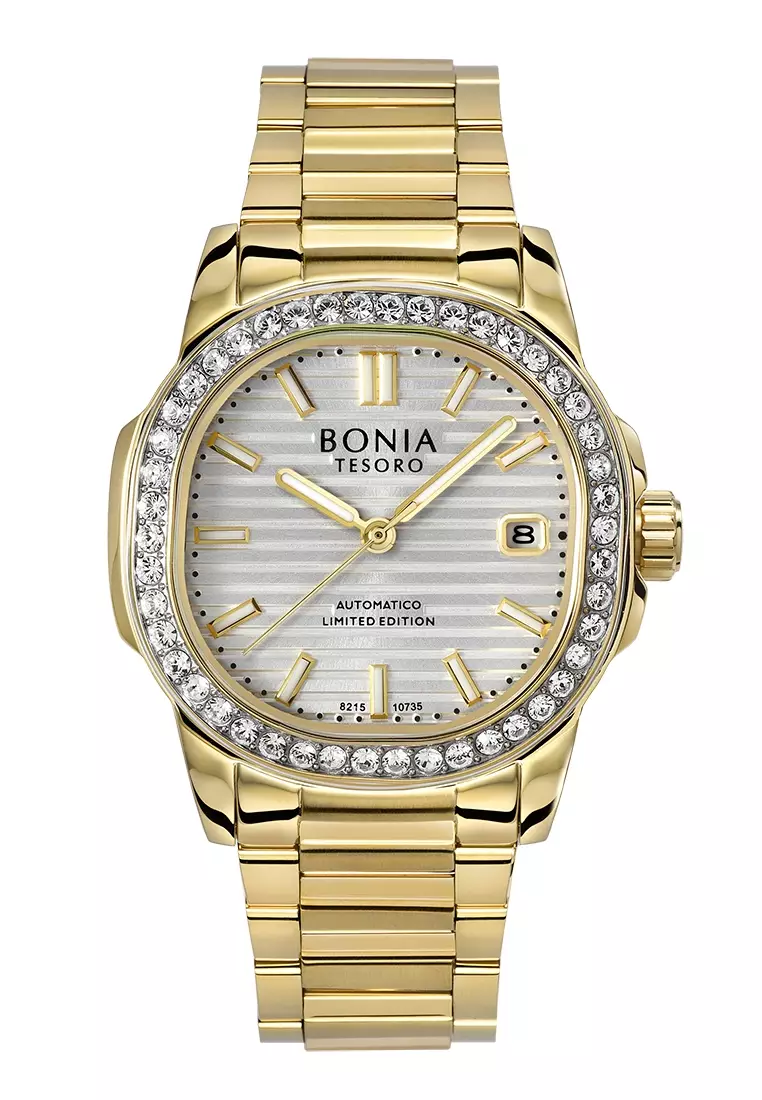 Bonia Tesoro Women Elegance Automatic Watch & Jewellery Set BNB10735-2212SLE
