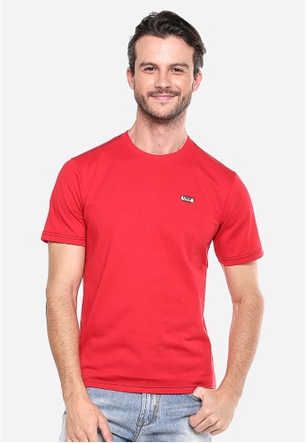 LGS - Slim Fit - Kaos Casual - Merah - Logo LGS.