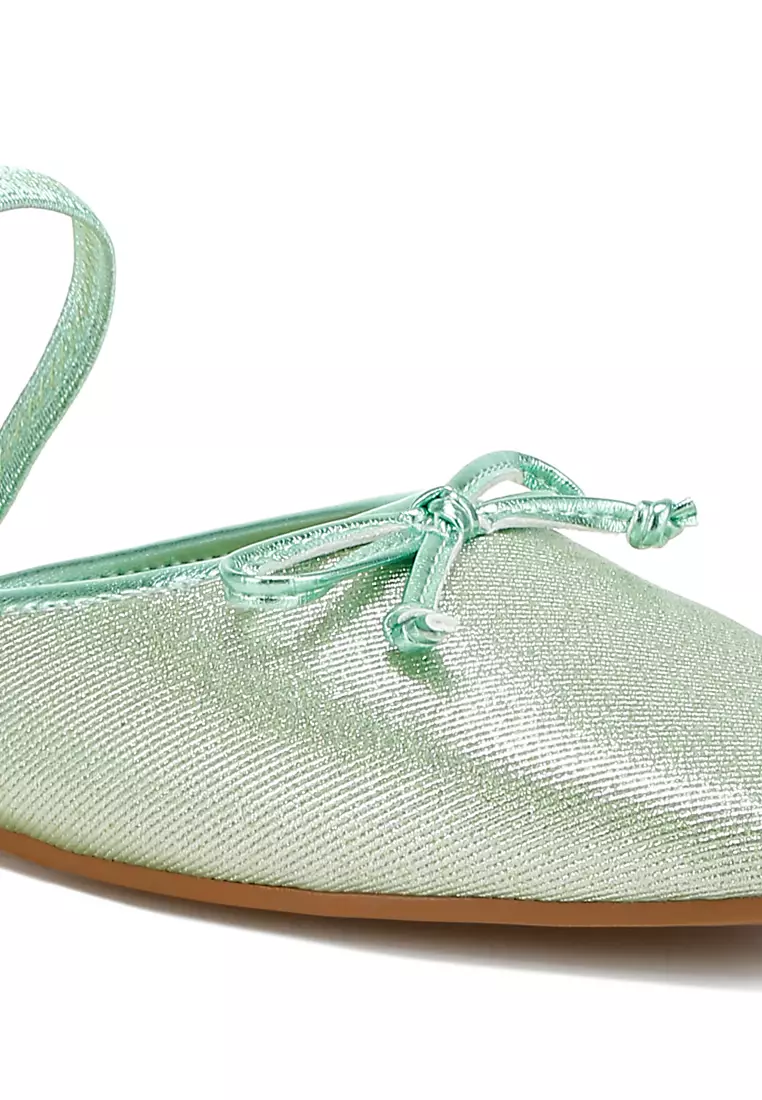 Sepatu Balet Glitter Hijau