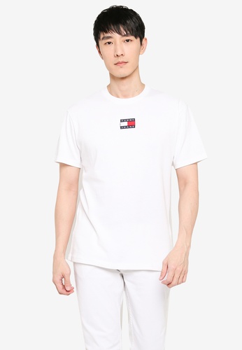 Tommy Hilfiger white Tommy Badge Tee  -  Tommy Jeans F600DAA26FF7F5GS_1